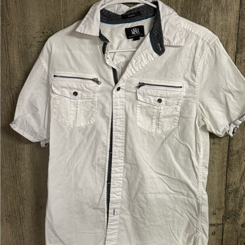 Rock & Republic White Men's Shirt